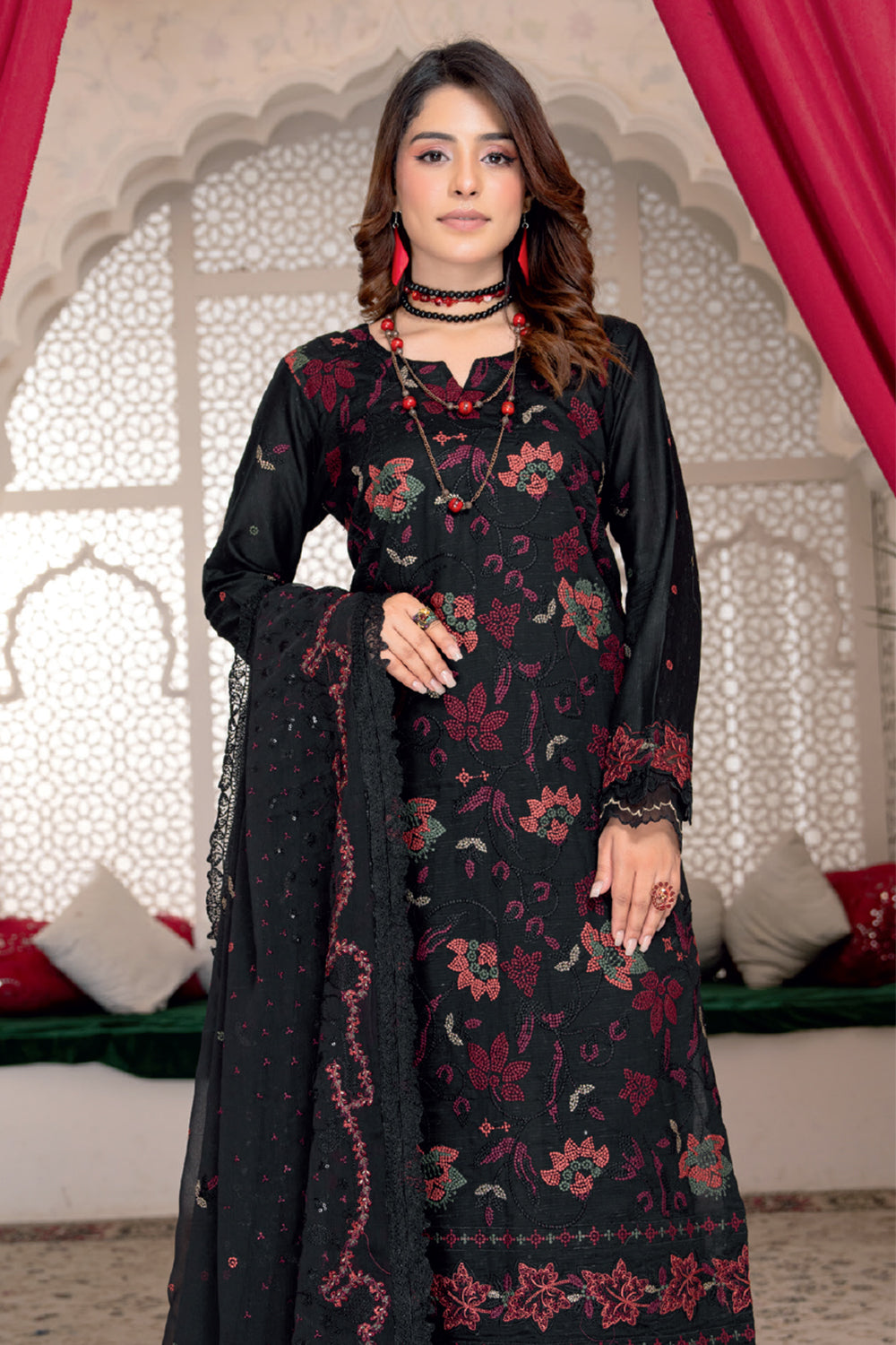 Luxury Fancy Lawn Embroidered Suit | 0425C2-D03